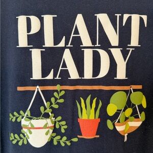 LuLaRoe Navy 'Plant Lady' Liv Tee